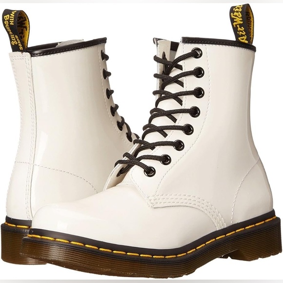 ⭐️ Dr. Martens Doc Martens 1460 White Leather Boot Women’s Size 7 - Picture 1 of 13